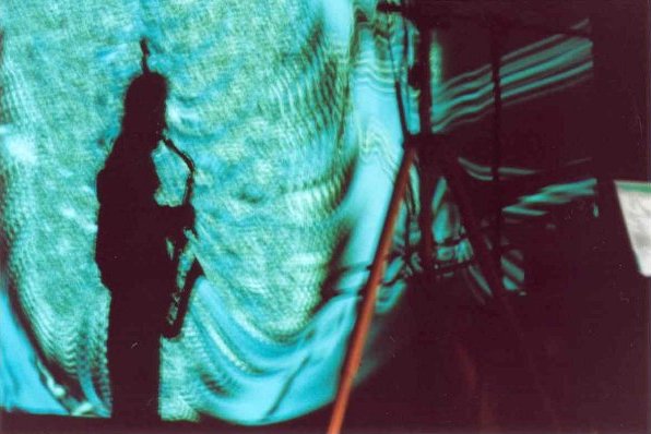 Hartmut Dorschner mit Saxofon im bluelab, Blaue Fabrik Dresden